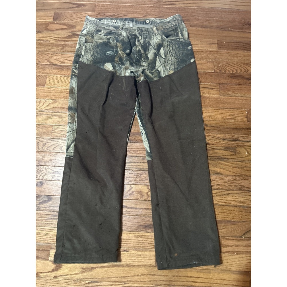 Wrangler Pro Gear Camo Hunting Pants Men's Size 36-30 Brush Guard Outdoors Pants